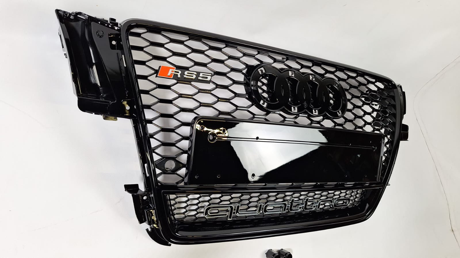 Für Audi A5 8T 2008-2011 Wabengrill Grill RS5 Black Quattro Optik