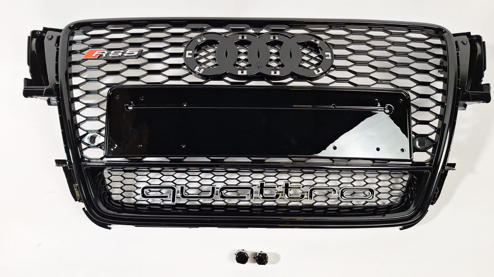 Für Audi A5 8T 2008-2011 Wabengrill Grill RS5 Black Quattro Optik