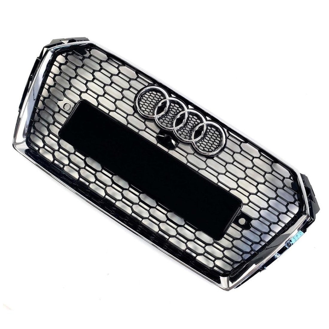 Für Audi A4 B9 2015-2019 Wabengrill Grill RS4 Chrome Quattro Optik