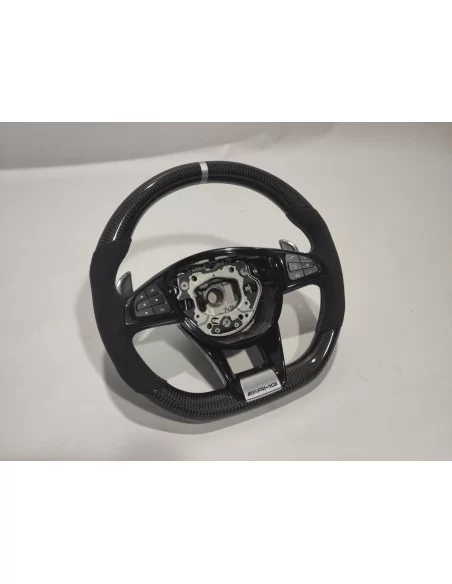  - Steering Wheels - Mercedes-Benz GLE GLC GLS W205 Steering Wheel Carbon Alcantara - 4 - Upgrade your driving experience with t