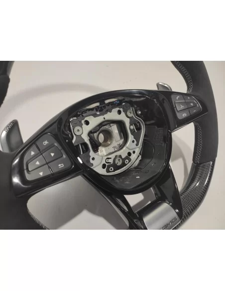  - Steering Wheels - Mercedes-Benz GLE GLC GLS W205 Steering Wheel Carbon Alcantara - 7 - Upgrade your driving experience with t