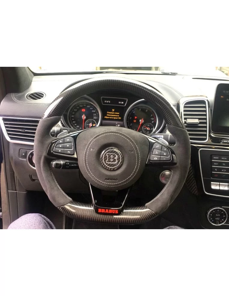  - Steering Wheels - 梅赛德斯-奔驰 GLE GLC GLS C CLA W205 W166 X166 碳阿尔坎塔拉方向盘 - 1 - 从 Tuneverse 购买梅赛德斯-奔驰 GLE GLC GLS C CLA W205 W166 