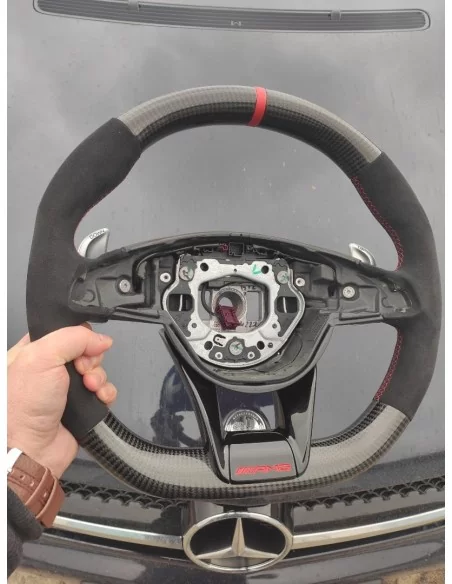  - Steering Wheels - Mercedes-Benz GLE GLC GLS W205 Рульове колесо з карбонової алькантари - 10 - Підніміть свій рівень комфорту