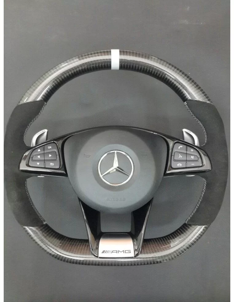  - Steering Wheels - Kierownica Mercedes-Benz GLE GLC GLS W205 Carbon Alcantara - 1 - Kierownica Mercedes-Benz GLE GLC GLS W205 