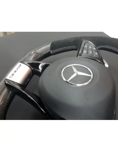  - Steering Wheels - Mercedes-Benz GLE GLC GLS W205 Steering Wheel Carbon Alcantara - 2 - Upgrade your driving experience with t