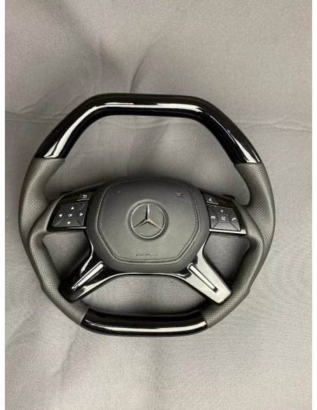  - Steering Wheels - Kierownica Mercedes-Benz W463 X166 W166 W212 Skóra fortepianowa czarna - 6 - Kierownica Mercedes-Benz W463 