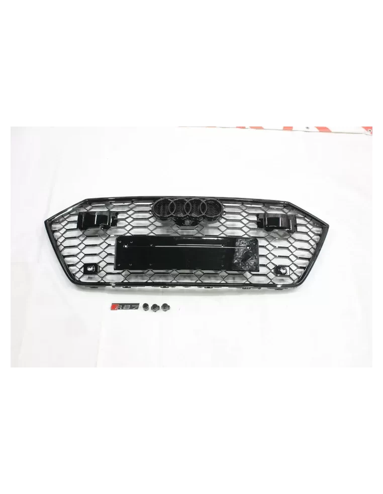  - Audi - Audi RS7 Black front bumper radiator grille for Audi A7 2019+ - 1 - Buy the Audi RS7 black front bumper radiator grill