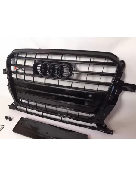  - Audi - Audi SQ5 BLACK front bumper radiator cover for Audi Q5 2012-2015 S-Line - 6 - Audi SQ5 BLACK front bumper radiator cov