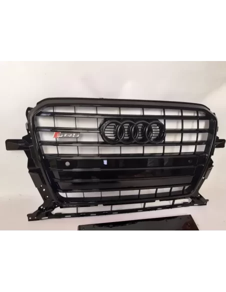  - Audi - Audi SQ5 BLACK front bumper radiator cover for Audi Q5 2012-2015 S-Line - 16 - Audi SQ5 BLACK front bumper radiator co