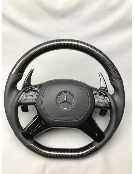  - Steering Wheels - Kierownica Mercedes-Benz W463 X166 W166 W212 ze skóry węglowej - 2 - Kierownica Mercedes-Benz W463 X166 W16