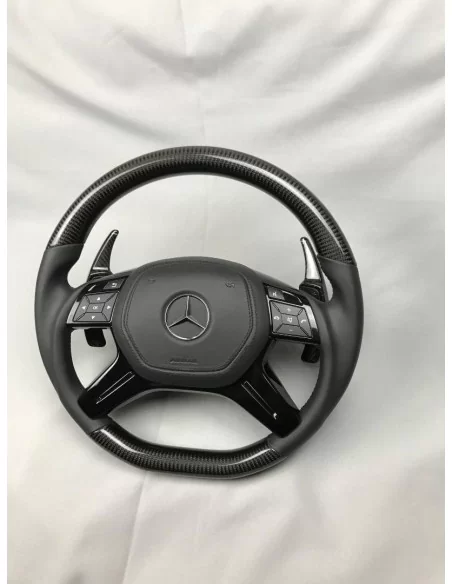  - Steering Wheels - Kierownica Mercedes-Benz W463 X166 W166 W212 ze skóry węglowej - 3 - Kierownica Mercedes-Benz W463 X166 W16