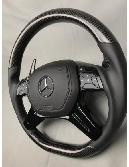  - Steering Wheels - Kierownica Mercedes-Benz W463 X166 W166 W212 ze skóry węglowej - 4 - Kierownica Mercedes-Benz W463 X166 W16