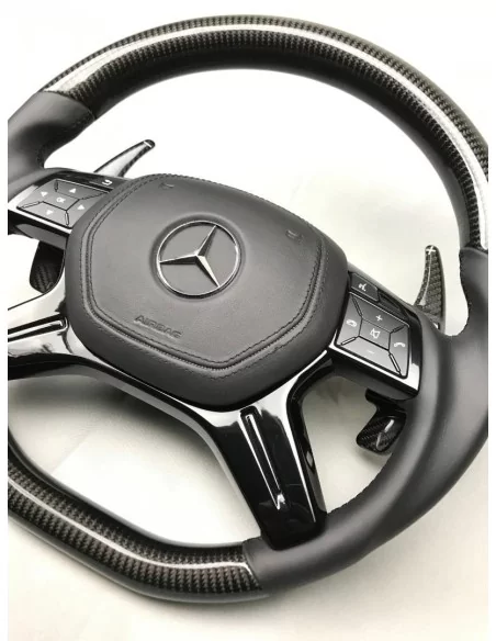  - Steering Wheels - Kierownica Mercedes-Benz W463 X166 W166 W212 ze skóry węglowej - 5 - Kierownica Mercedes-Benz W463 X166 W16