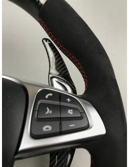  - Steering Wheels - AMG 梅赛德斯-奔驰 W205 W213 C 级 E 级原装方向盘 碳阿尔坎塔拉面料 - 7 - 原装碳纤维 Alcantara 方向盘让您的梅赛德斯-奔驰 W205 W213 C 级和 E 级轿车焕然一新，将豪