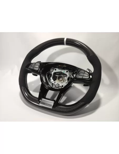  - Steering Wheels - Mercedes-Benz A B S V CLA GLA GLE GLS GLC Steering Wheel Carbon Alcantara - 3 - Buy Mercedes-Benz A B S V G