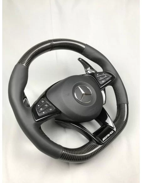  - Steering Wheels - Карбонове кермо AMG для Mercedes-Benz C-Class E-Class W205 W213 W463 - 2 - Купуйте Карбонове кермо AMG для 