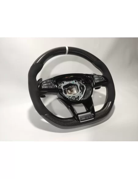  - Steering Wheels - Mercedes-Benz A B S V CLA GLA GLE GLS GLC Steering Wheel Carbon Alcantara - 4 - Buy Mercedes-Benz A B S V G