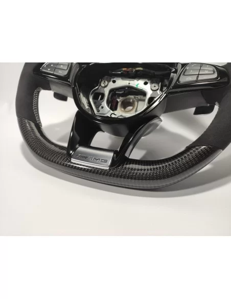  - Steering Wheels - Mercedes-Benz A B S V CLA GLA GLE GLS GLC Steering Wheel Carbon Alcantara - 5 - Buy Mercedes-Benz A B S V G