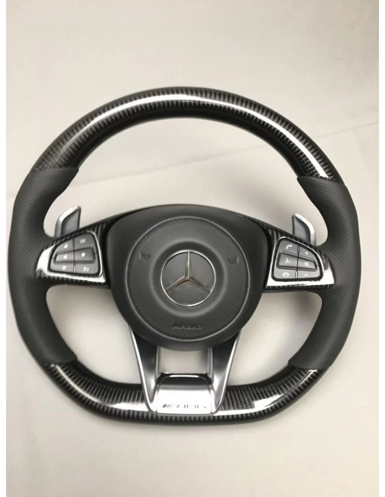  - Steering Wheels - Кермо AMG з вуглецевого волокна для Mercedes-Benz C-Class E-Class W205 W213 - 1 - Підніміть свій Mercedes-B