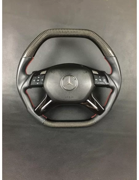  - Volante - Volante de fibra de carbono para Mercedes-Benz Mercedes-Benz Clase G Clase E ML GL W463 W166 W212 - 2 - ¡Comprar Vo