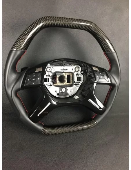  - Volante - Volante de fibra de carbono para Mercedes-Benz Mercedes-Benz Clase G Clase E ML GL W463 W166 W212 - 9 - ¡Comprar Vo