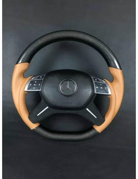  - Steering Wheels - Carbon fiber steering wheel for Mercedes-Benz G-Class E-Class GL ML W463 W166 W212 Leather - 3 - Buy Carbon