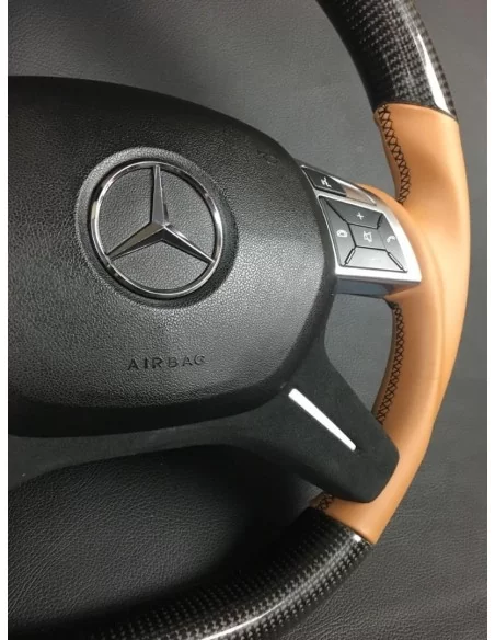  - Volant - Volant en fibre de carbone pour Mercedes-Benz Classe G Classe E GL ML W463 W166 W212 Cuir - 6 - Achetez le Volant en