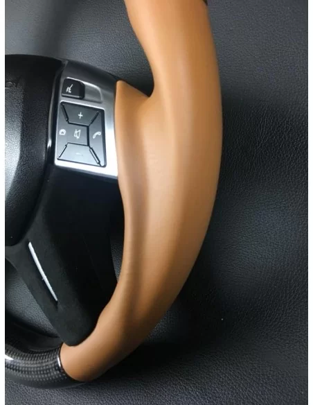  - Steering Wheels - Кермо з вуглецевого волокна для Mercedes-Benz G-Class E-Class GL ML W463 W166 W212 Шкіра - 8 - Купуйте Карб