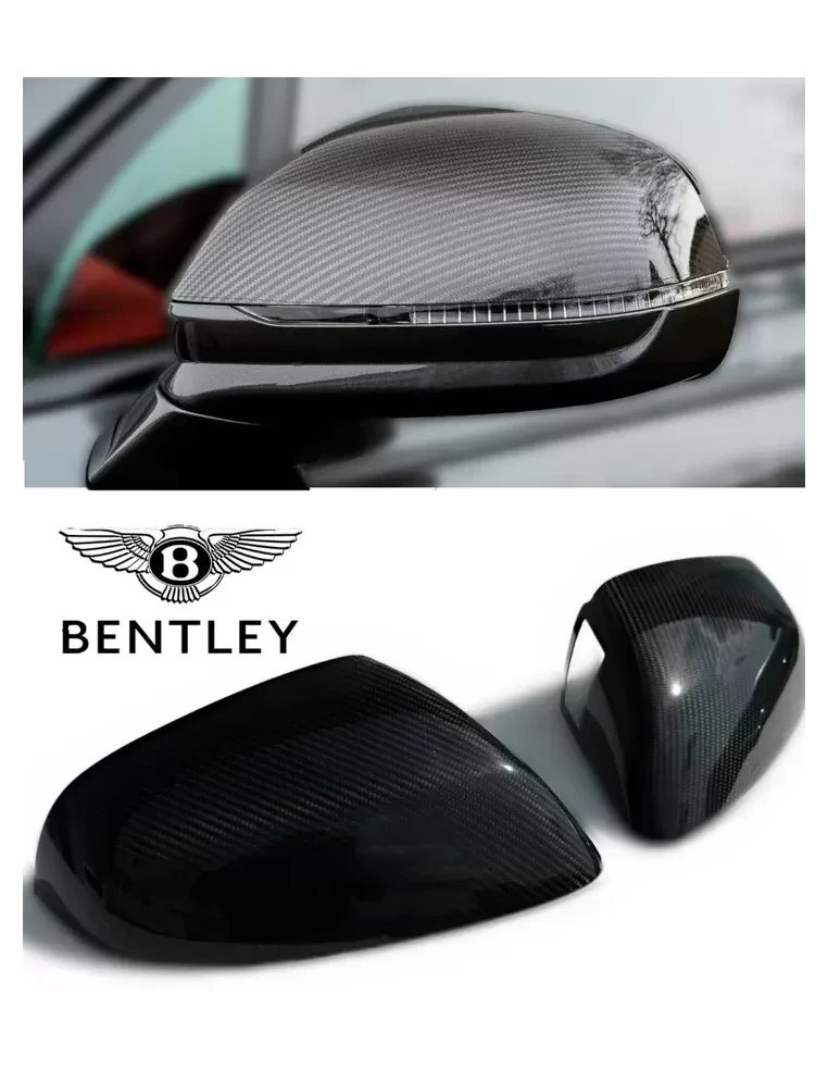  - Bentley - Bentley Bentayga 2015-18 Carbon Mirror Covers 2pcs Set - 1 - Upgrade your Bentley Bentayga 2015-2018 with a sleek c