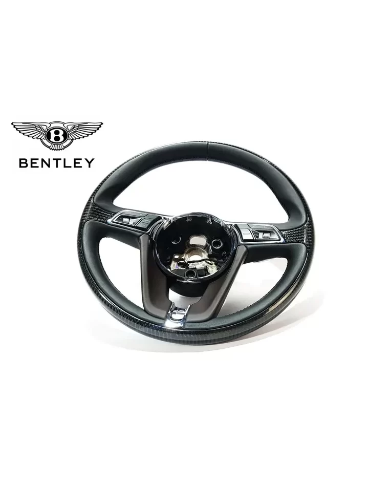  - Steering Wheels - 宾利 Bentayga 碳纤维真皮方向盘 - 1 - 从 Tuneverse 购买宾利 Bentayga 碳皮革方向盘！现在下单，享受精致品质！方向盘碳纤维皮革？