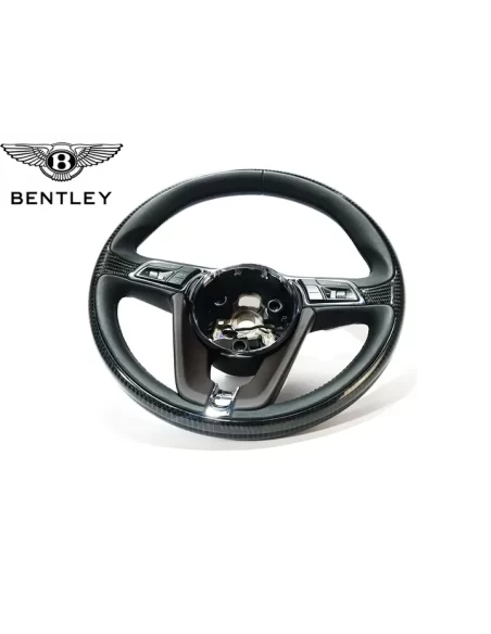  - Steering Wheels - 宾利 Bentayga 碳纤维真皮方向盘 - 1 - 从 Tuneverse 购买宾利 Bentayga 碳皮革方向盘！现在下单，享受精致品质！方向盘碳纤维皮革？