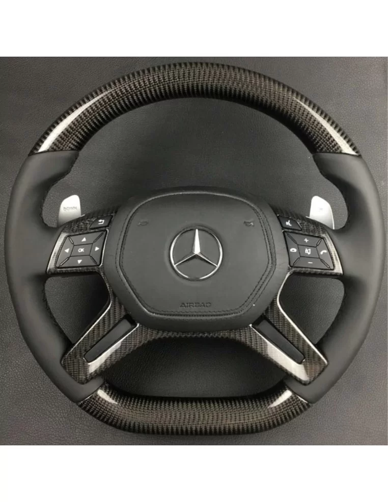  - Steering Wheels - Kierownica z włókna węglowego AMG do Mercedes-Benz G-Class W463 W166 W212 E-Class GL ML - 1 - Kierownica z 