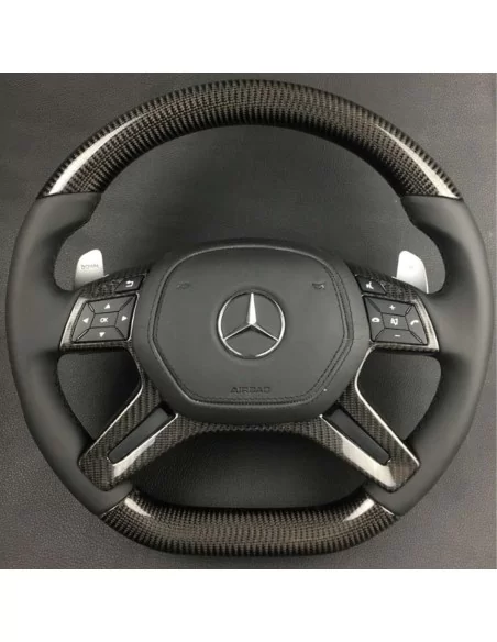  - Volante - Volante de fibra de carbono AMG para Mercedes-Benz Clase G W463 W166 W212 Clase E GL ML - 1 - ¡Comprar Volante AMG 