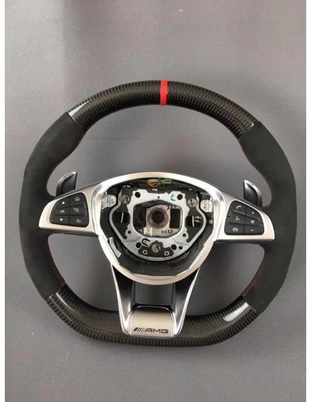  - Steering Wheels - Carbon fiber AMG Steering Wheel for Mercedes-Benz W205 W213 C-Class E-Class - 1 - Elevate your Mercedes-Ben