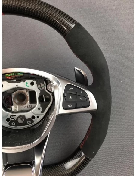  - Steering Wheels - Carbon fiber AMG Steering Wheel for Mercedes-Benz W205 W213 C-Class E-Class - 4 - Elevate your Mercedes-Ben