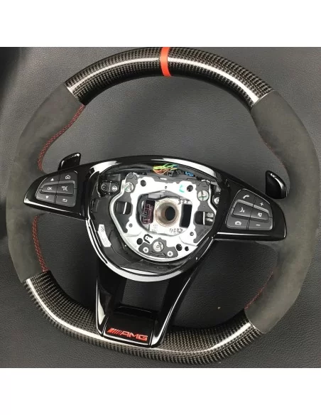  - Steering Wheels - 用于梅赛德斯-奔驰 W205 W213 E 级 C 级轿车的碳纤维 AMG 方向盘 - 5 - 为您的梅赛德斯-奔驰 W205 W213 E 级 C 级轿车升级碳纤维 AMG 方向盘，提升时尚感和性能！✉️✏️