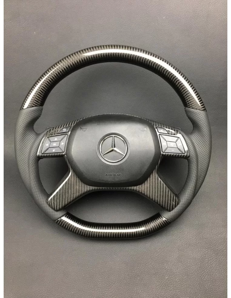  - Steering Wheels - Kierownica z włókna węglowego do Mercedes-Benz G-Class W463 W166 W212 E-Class GL ML - 1 - Kierownica z włók