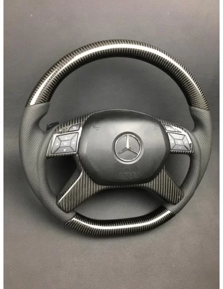  - Steering Wheels - Kierownica z włókna węglowego do Mercedes-Benz G-Class W463 W166 W212 E-Class GL ML - 2 - Kierownica z włók