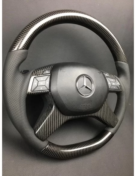  - Steering Wheels - Kierownica z włókna węglowego do Mercedes-Benz G-Class W463 W166 W212 E-Class GL ML - 3 - Kierownica z włók