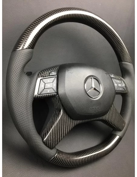  - Steering Wheels - Kierownica z włókna węglowego do Mercedes-Benz G-Class W463 W166 W212 E-Class GL ML - 4 - Kierownica z włók