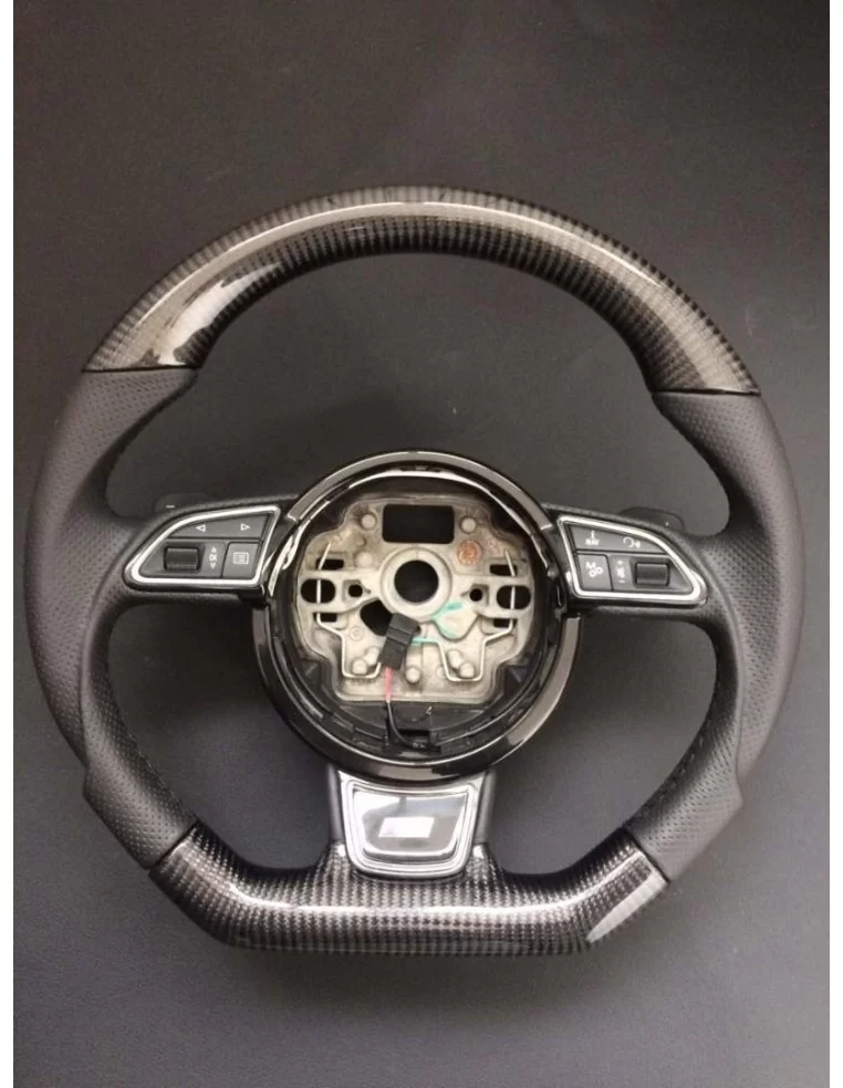  - Steering Wheels - Audi RS6 RS4 RS5 RS7 SQ5 S4 S5 Кермо з карбонової шкіри - 1 - Купіть карбонову шкіру керма Audi RS6 RS4 RS5