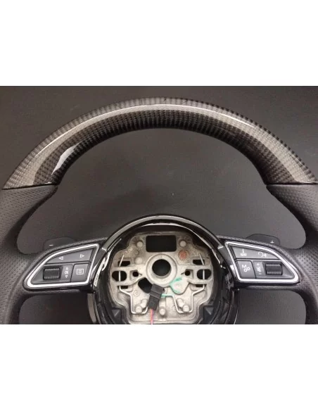  - Steering Wheels - 奥迪 RS6 RS4 RS5 RS7 SQ5 S4 S5 碳皮方向盘 - 3 - 在 Tuneverse 购买奥迪 RS6 RS4 RS5 RS7 SQ5 S4 S5 碳纤维真皮方向盘！使用优质材料提升您的驾驶体验