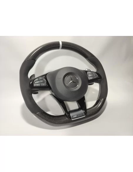  - Steering Wheels - Mercedes-Benz A B S V CLA GLA GLE GLS GLC Steering Wheel Carbon Alcantara - 13 - Buy Mercedes-Benz A B S V 