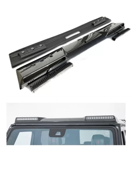  - Mercedes-Benz - Carbon Fiber Front Brabus Roof Spoiler with LEDs for Mercedes-Benz W463 G-Wagon - 1 - Elevate your Mercedes-B