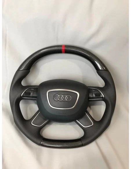  - Steering Wheels - 奥迪 A4 A5 Q5 碳纤维真皮方向盘 - 1 - 在 Tuneverse 选购奥迪 A4 A5 Q5 碳纤维真皮方向盘！使用优质材料升级您的内饰，享受时尚舒适的驾乘体验--立即订购！✈️❕