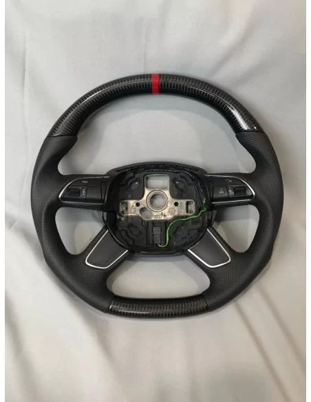  - Steering Wheels - 奥迪 A4 A5 Q5 碳纤维真皮方向盘 - 2 - 在 Tuneverse 选购奥迪 A4 A5 Q5 碳纤维真皮方向盘！使用优质材料升级您的内饰，享受时尚舒适的驾乘体验--立即订购！✈️❕