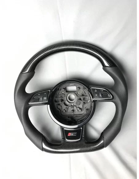  - Steering Wheels - Audi A6 A7 A8 Steering Wheel Carbon Leather - 4 - Get Audi A6 A7 A8 Steering Wheel Carbon Leather at Tuneve