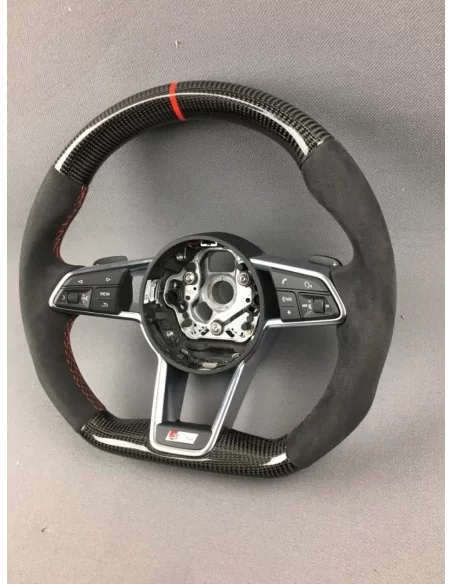  - Steering Wheels - Audi TT R8 Steering Wheel Carbon Alcantara - 2 - Get Audi TT R8 Steering Wheel Carbon Alcantara at Tunevers