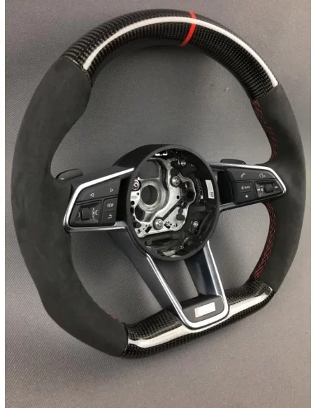  - Steering Wheels - Audi TT R8 Steering Wheel Carbon Alcantara - 3 - Get Audi TT R8 Steering Wheel Carbon Alcantara at Tunevers