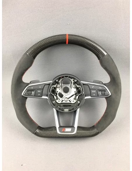  - Steering Wheels - Audi TT R8 Steering Wheel Carbon Alcantara - 4 - Get Audi TT R8 Steering Wheel Carbon Alcantara at Tunevers